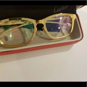 Vintage Cartier frame all metal (Gold) glass lens